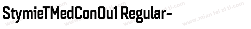 StymieTMedConOu1 Regular字体转换